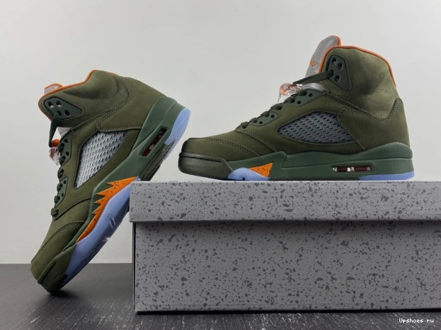 Olive 314259-381 Retro Jordan 5 1114